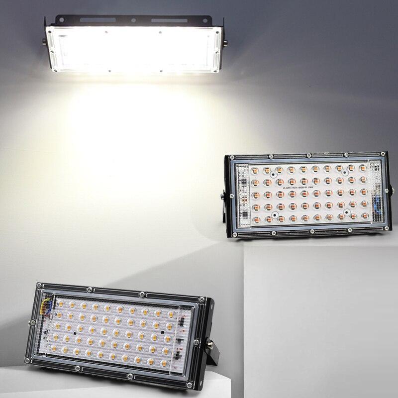 LED Flood Light 100W SMD Floodlight AC 50W LED Spotlight Exterior Waterproof Wall Washer Lamp  Projector Outdoor Lighting
