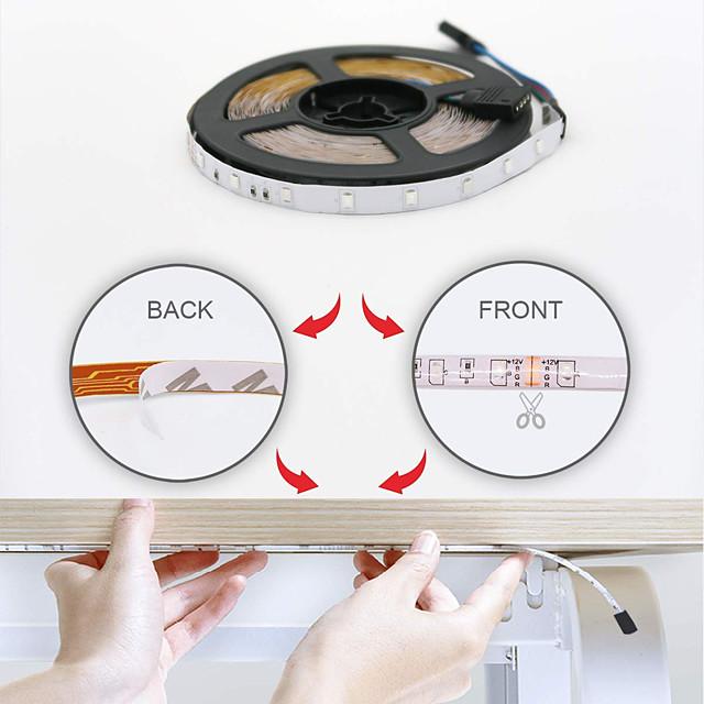 Intelligent Dimming App Control Flexible Led Strip Lights 15M (3x5M) 2835 RGB SMD IR 24 Key Controller with 12V 3A Adapter Kit