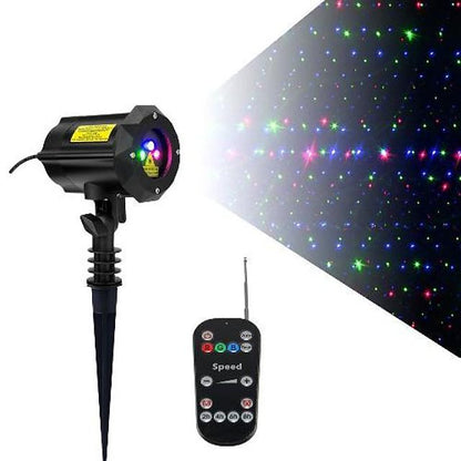 1pcs x-33p-b rgb led laser projector moving pattern lamps stage light outdoor snowflakes stage light christmas party garden