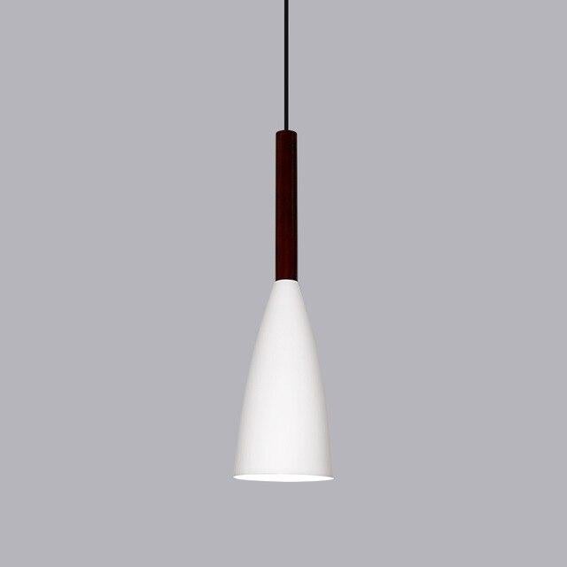 Nordic Minimalism Droplight E27 Aluminum Wood Pendant Lights, Home Restaurant Decor Lighting Lamp And Bar Showcase Spot Light