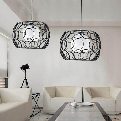 modern cage pendant light iron minimalist retro Scandinavian loft pyramid pendant lamp metal Hanging Lamp E27 Indoor DD01