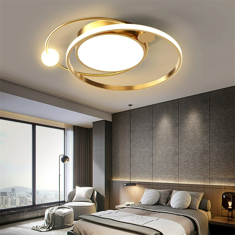 Modern Led Living Room Ceiling Lights Bedroom Kitchen Dining Room Decoration Lamp Chandeliers Nordic Indoor Home Lustres Gold