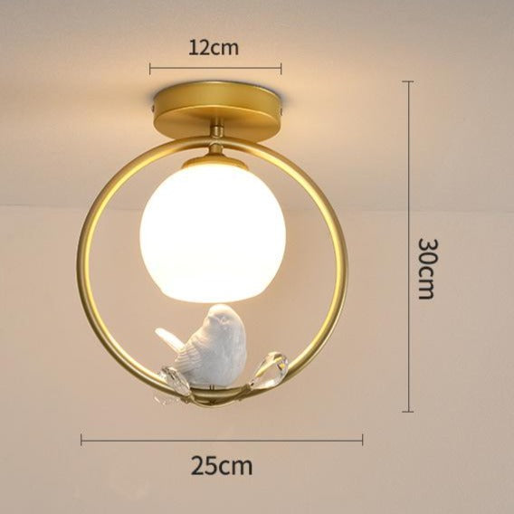 Northern Europe LED Corridor Bird Ceiling Lamp
