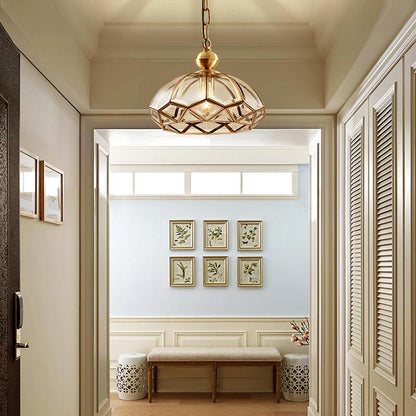 Modern Creative Household Lamp Porch Corridor Copper Lamp Simple Household Corridor Balcony Chandelier