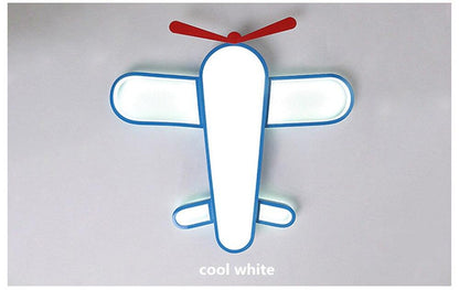 Modern Kids Room LED Lamp Ceiling Light Novelty Cartoon The Plane Bedroom Shop Colorful Lighting Fixture