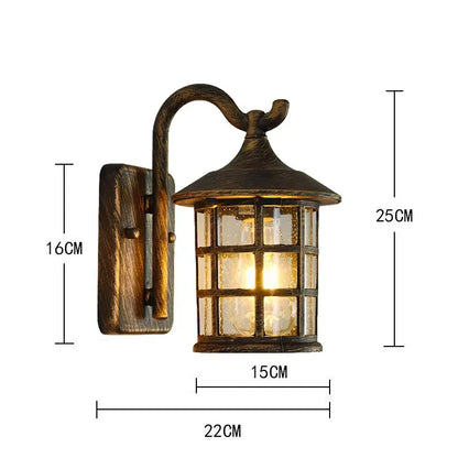 Outdoor Waterproof Wall Lamp Modern Villa Corridor Garden Lamp Exterior Wall Garden Walkway Simple Balcony Gate Terrace Lamp