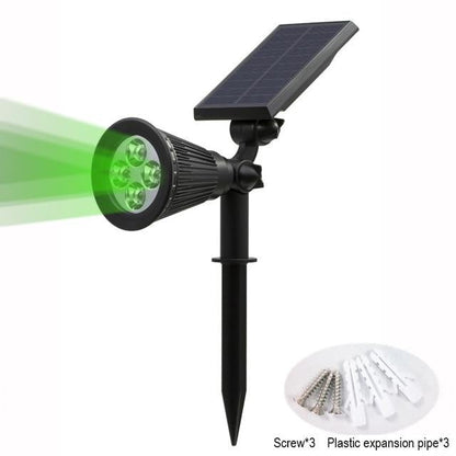 Solar Powered 4/7 LED Lamp Adjustable Solar Spotlight In-Ground IP65 Waterproof Landscape Wall Light Outdoor Lighting