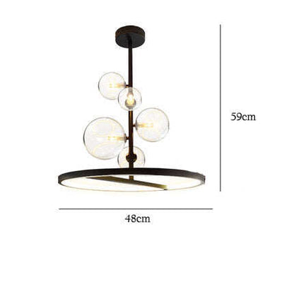 Restaurant Bubble Lamp Modern Magic Bean Bar Chandelier Dining Table Molecular Lamp