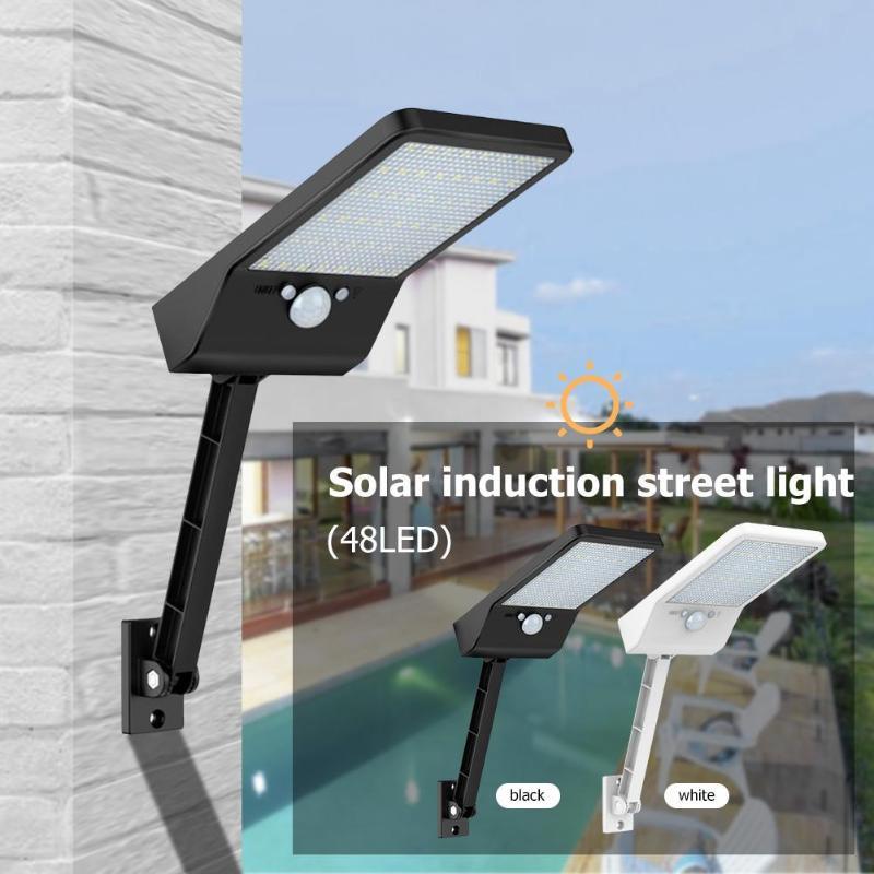 48/56LED Remote Control Solar Light PIR Motion Sensor IP65 Outdoor Wall Street Lamp Waterproof Lamp Lights