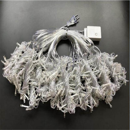 6M x 3M 600 LED Home Outdoor Holiday Christmas Decorative Wedding xmas String Fairy Curtain Garlands Strip Party Lights