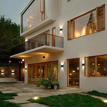 Wall Lamp Led Aluminum Outdoor Indoor Ip65 Up Down White Black Modern For Home Stairs Bedroom Bedside Bathroom Light