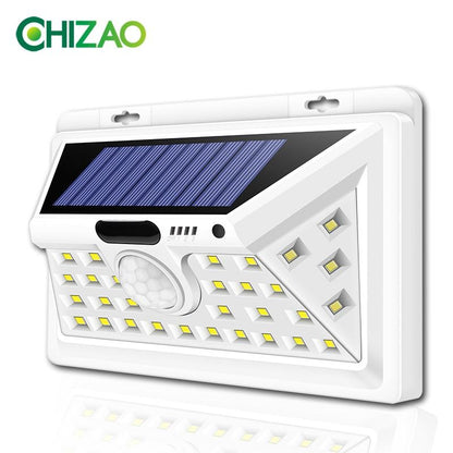 LED Solar lights Outdoor Motion sensor wall lamps Waterproof Emergency light Suitable for Garden Front door Garage Fence