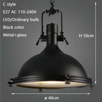 3 Style Loft Retro Industrial Hanging Hardware Metals Pendant Lamp Vintage E27 LED Lights For Kitchen Bar Coffee Light Fixtures