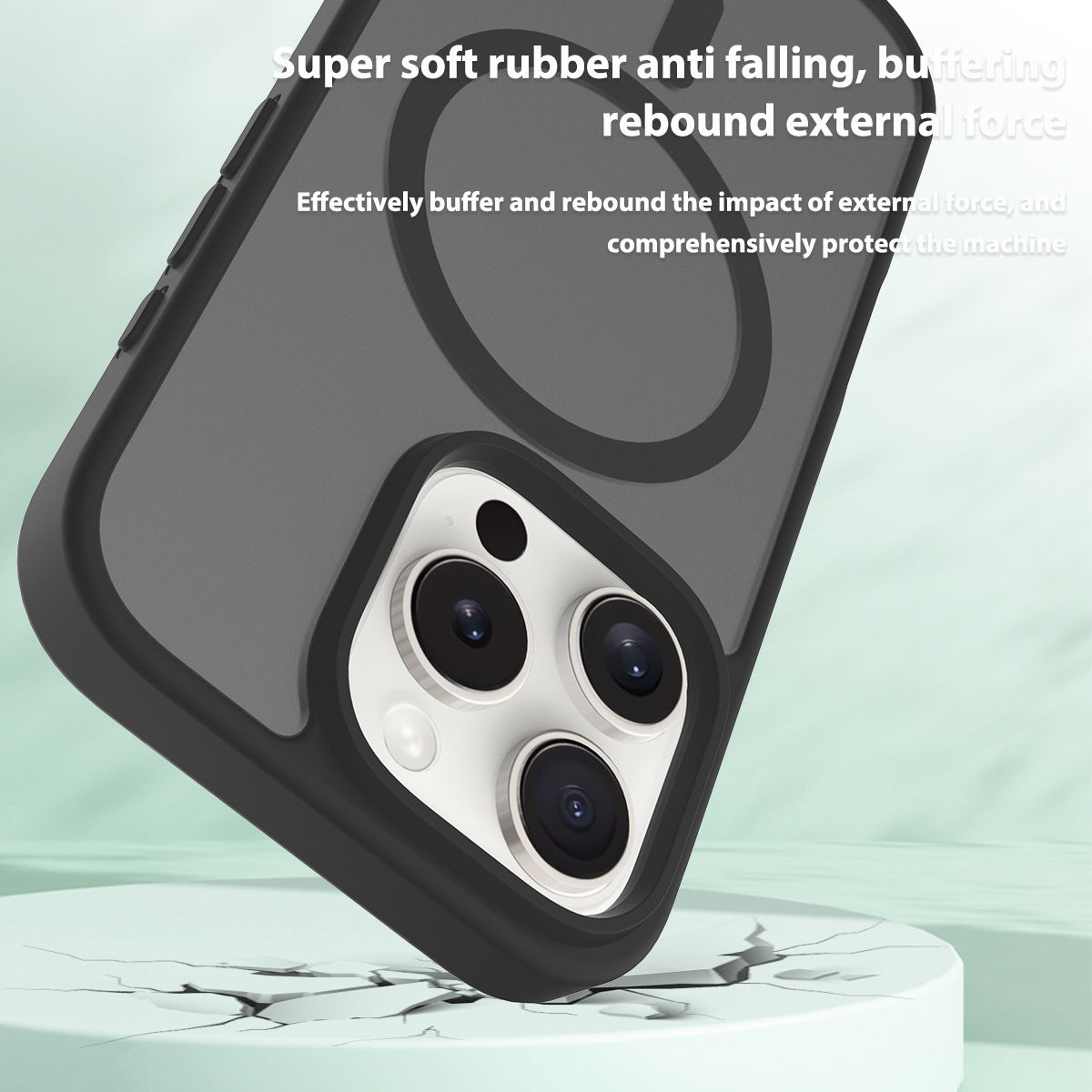 Translucent Matte Phone Case For iPhone 17 Pro Max Air 16E 15 Plus 16 Pro For Magsafe Wireless Charging Protector Cover