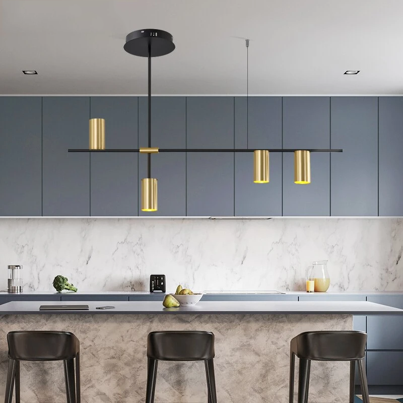 Modern Pendant Light Dining Led Pendant Lamps Bar Gold Lampshade Lighting Living Room Led Kitchen Fixture Hanging Light Bedroom