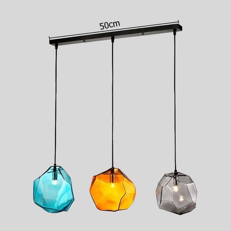 Modern Minimalist Pendant Lights Creative Colorful Glass Pendant Lamps Restaurant LED Lamps Indoor Home Lighting