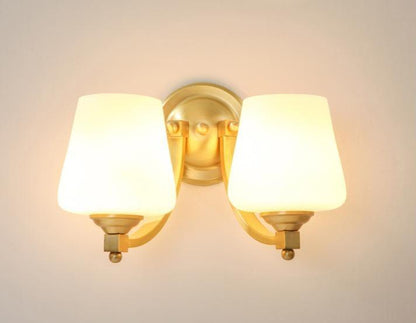 Nordic Living Room Bedroom Copper Wall Lamps