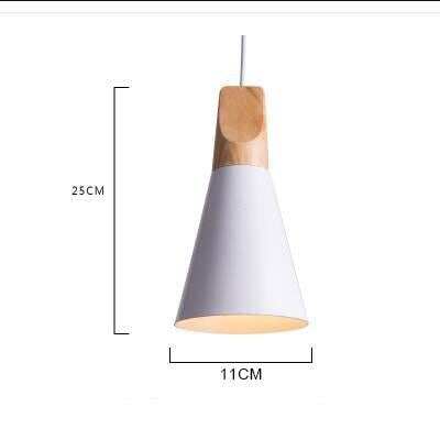 Nordic Combined Bar Real Wood Pendant Lights Multicolor Aluminum Lamp Shade Pendant Lamps for Dining Room Home Lighting Fixture