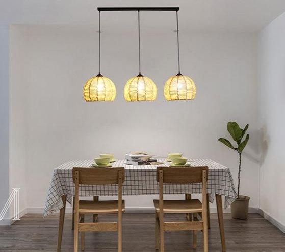 American Round Hemp Rope Chandelier