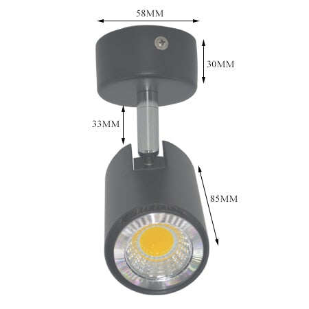 Black White Ceiling Lamp Lighting Angle adjustable Spotlights GU10 Spot Lights Bulb for Store Shop Showroom lighting New Arrival