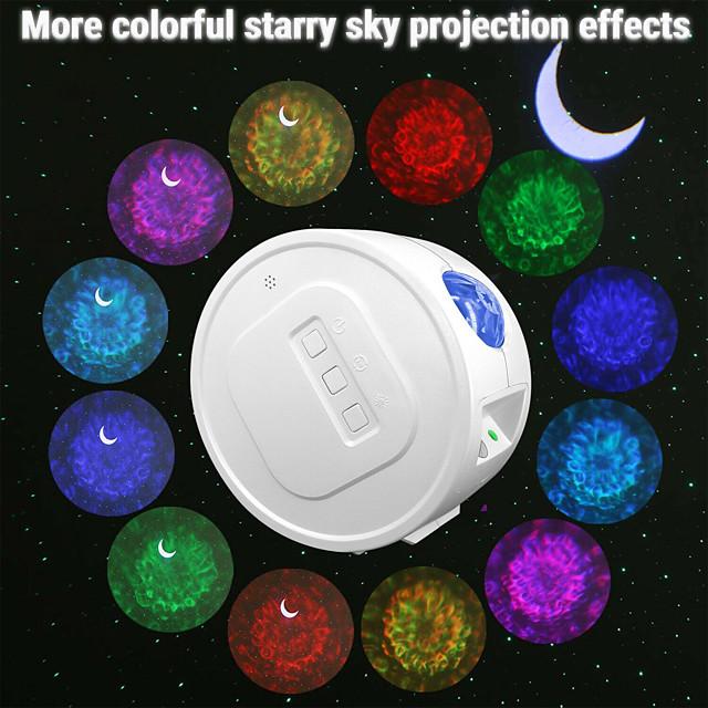 Star Sky Projector  LED Galaxy Night Light Moon Stars Nebula Ocean Lamp Galaxy Projector Rotation Light