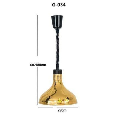 Restaurant Food Insulation Lamp Heating Lamp Commercial Chandelier Single-head Food Insulation Heating Lamp Barbecue Lamp