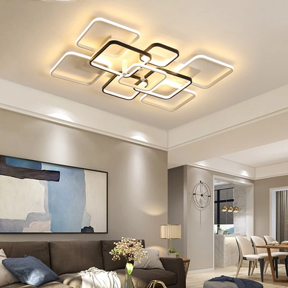 Black White Color Modern Led Ceiling Lights Creative For Living Room Dimmable Dome Lamp Fixture Dimmable Lustre Fixtures Dero