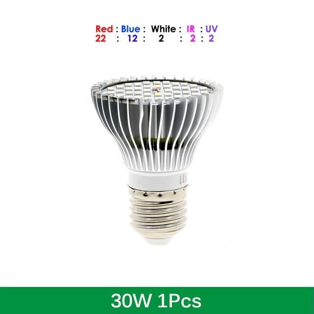 LED Grow Light Full Spectrum 6W/10W/30W/50W/80W E27 UV IR LED Growing Bulb for Indoor Hydroponics Flowers Plants LED Growth Lamp