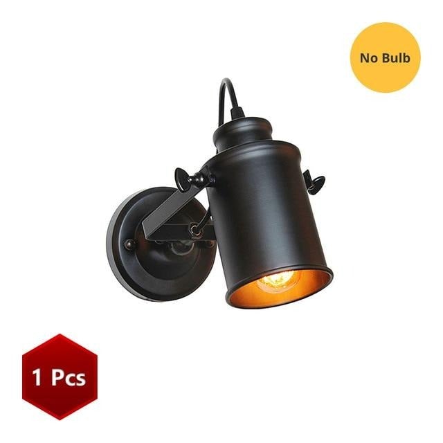 Vintage Wall Lamp Industrial light wall sconc,Plug with push button switch,Retro light wall,bedroom living room aisle lighting