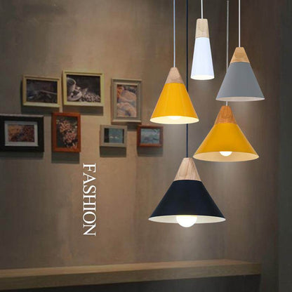 Pendant Lights Lustres Abajur Pendant Lamp Luminaire Hanglamp Colorful Aluminum Lamp Shade For Home Lighting Dining Room Lampsha