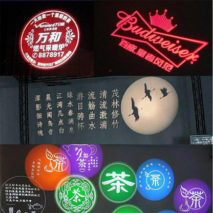 logo projection lamp 30w hd static ktv stage led advertising outdoor creative pattern imaging spotlight manufacturer