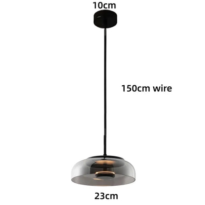 Led Pendant Lighting for Bedroom Bedside Kitchen Restaurant Modern Hanging Lamp Ceiling Decoration Lights Glass Indoor Nordic