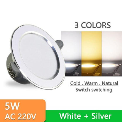10Pcs Downlight 3w 5w spot led lights 3000k 4500K 6000K led Downlight Kitchen living room Indoor recessed lighting