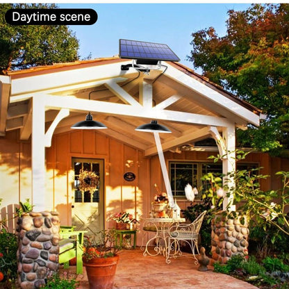 Double Head Solar Pendant Light Outdoor Indoor Solar Lamp With Line Warm White/White Lighting For Camping Home Garden Yard