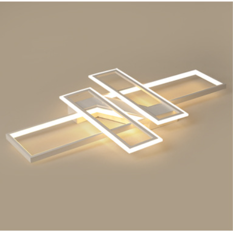 Restaurant Chandelier Modern Simple Dining Room Table Bar Chandelier Creative Personality Office LED Rectangular Lamp