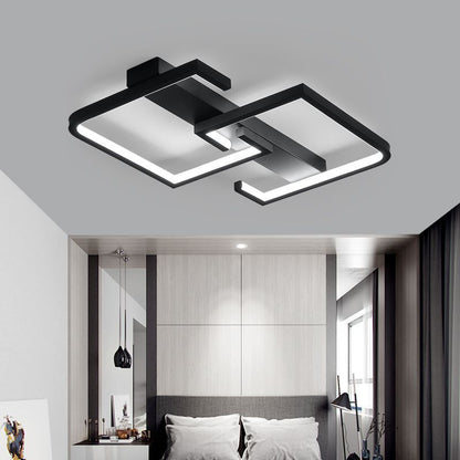 Nordic Remote control led Ceiling Lights Modern Bedroom Ceiling Light 220v Living Room Black dimmable led Ceiling Lamps Lighting