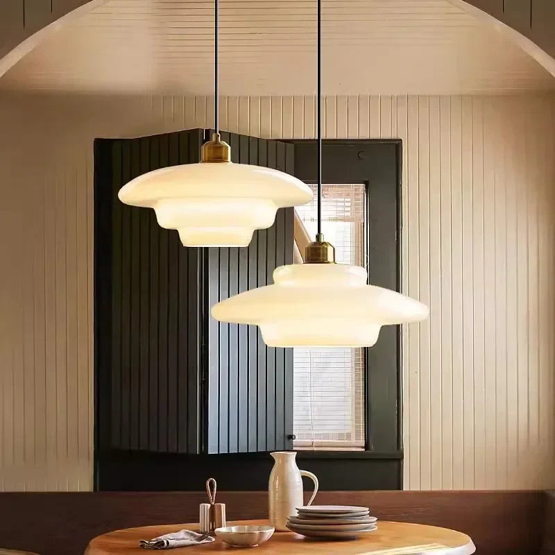 Nordic LED Glass Pendant Lamp Art Decorative Dinning Room Lamp Kitchen Island Bedrrom Bedside LED E27 Modern Light Fixtures