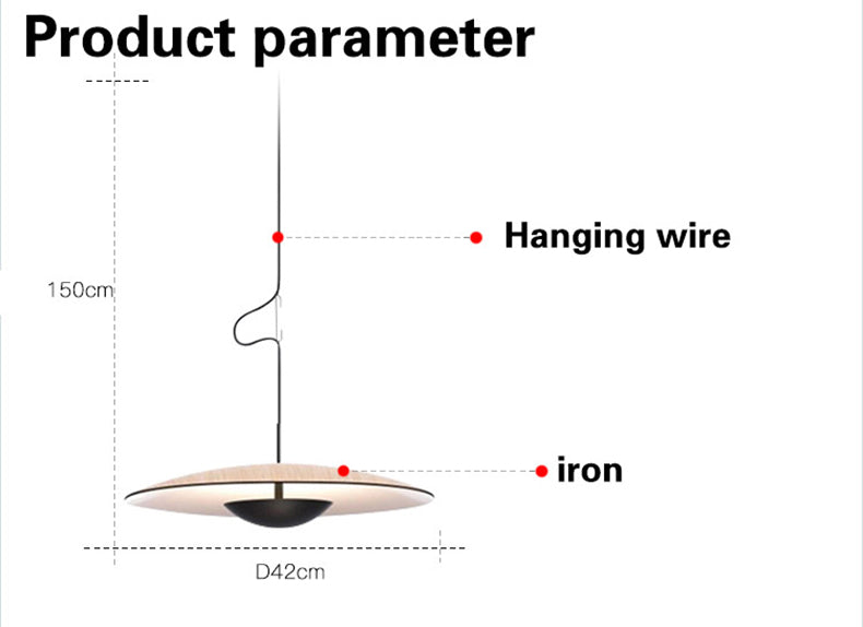 Modern Led Pendant Light Kitchen Black Round Cafe Nordic Study Living Room Bedroom Ufo Hanging Lamp