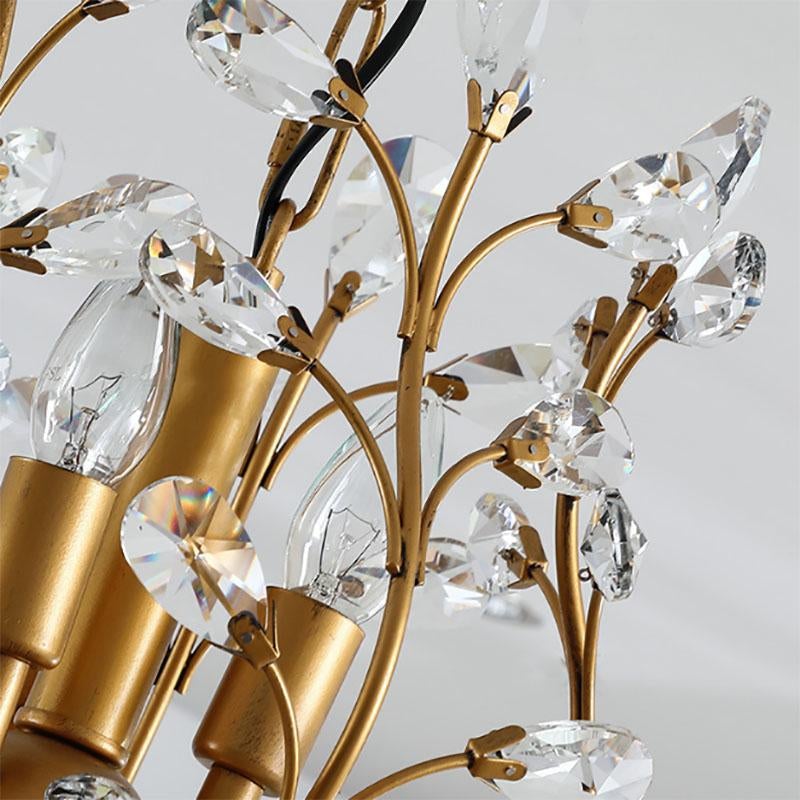 American Luxurious Crystal Chandelier E14 LED 220V For Restaurant  Lighting Chandelier Modern Home Decor Lighting Fixtures Room