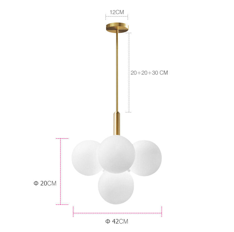 Modern Luxury Led Glass Chandelier Simple Chandelier Home Indoor Lighting Decor Lamps Fixtures