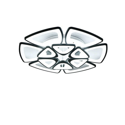 Black Modern Ceiling Lights Fixtures For Dining Living Room Acrylic Lampshade Bedroom Lamp Body Matt White Space 10-30 Meters