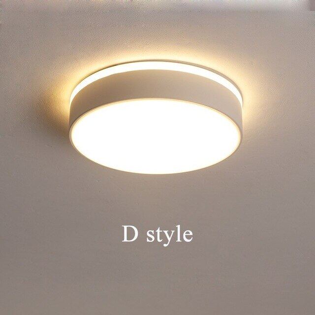New Design LED Ceiling Light Corridor Art Gallery Decoration Front Balcony Lamp Porch White Black Lamparas De Techo Plafondlamp