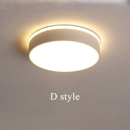 New Design LED Ceiling Light Corridor Art Gallery Decoration Front Balcony Lamp Porch White Black Lamparas De Techo Plafondlamp