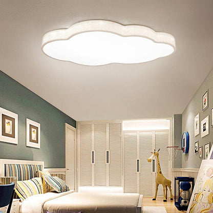 Cartoon LED Ceiling Light Lamp Cloud Fixture Surface Mounted Dimmable Children Kids Bedroom Study Remote Control