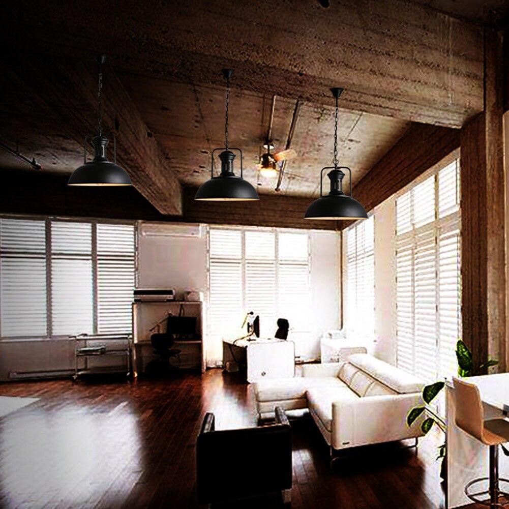 Retro Industrial Pendant Lighting For Kitchen Metal Hanging Lights 415mm Diameter Pendant Lamp