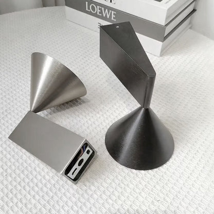 Aluminum Bedside Wall Lamp Corridor Staircase Background Wall Conical Geometric Warm Wall Lamp