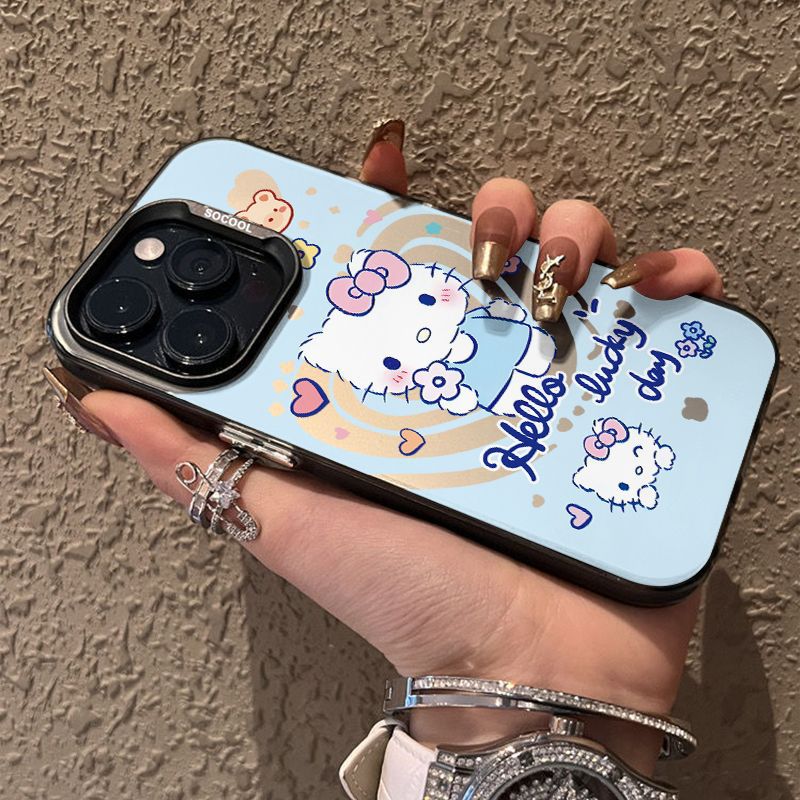 Cute Cartoon Sanrio Hello Kitty Cat Magsafe Wireless Charge Phone Case For iPhone 16 15 14 13 12 Pro Max Cover