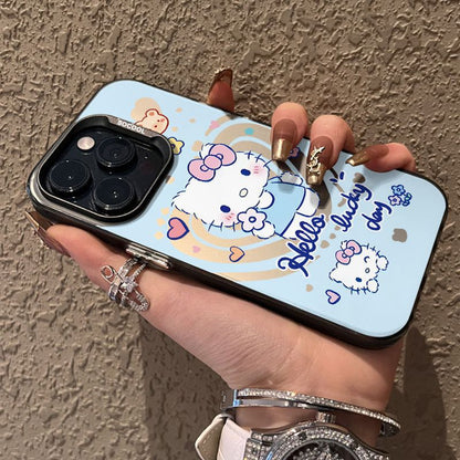 Cute Cartoon Sanrio Hello Kitty Cat Magsafe Wireless Charge Phone Case For iPhone 16 15 14 13 12 Pro Max Cover