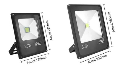 LED Flood Light Outdoor Lamp Led Spotlight Reflector Sensor Floodlight 10W 20W 30W 50W Waterproof Garden  Lighting
