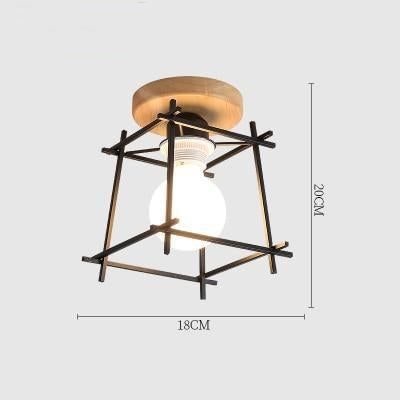 E27 Iron 5W Iron Ceiling Lamp Shade Pendant Light Covers and Shades Triangle Metal Ceiling Lampshades(Not includ bulb)